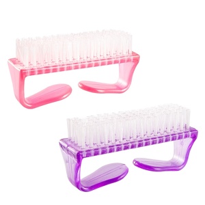 Plastic Handle Mini <b>Nail</b> Brush Portable Lightweight Fingernail Toenail Cleaning Manicure <b>Tool</b> - Product Image 2