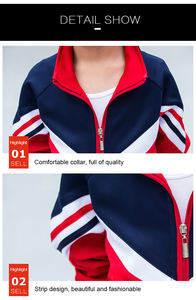 เสื้อแจ็กเก็ตอุ่นสำหรับฝึกซ้อมฟุตบอลสำหรับเด็กผู้หญิงเสื้อแจ็คเก็ตสำหรับฝึกซ้อมกีฬาสโมสรฟุตบอลเสื้อวอร์มสำหรับวิ่ง - Product Image 3