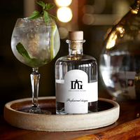 Échantillon gratuit - Bouteilles à spiritueux en verre transparent classiques de 750 ml pour gin, rhum, whisky, vodka, tequila avec gravure