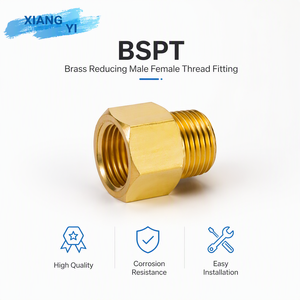 ข้อต่อเกลียวทองเหลืองแบบลดขนาด 1/4"3/8" BSPT ทนทานต่อการกัดกร่อน สำหรับเรือยอชท์ ผลิตในไต้หวัน - Product Image 6