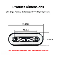 Nouveau feu latéral LED YD Cross-Border HOWO pour camion, type « Demon Eye », étanche, haute luminosité, 10 cm, pour réparation/remplacement, clignotant