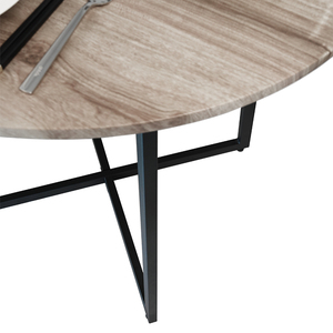 Mesa de Comedor Redonda de Madera de Fabricación Profesional, Juego de Mesa de Comedor de Madera que Ahorra Espacio para 4 Personas - Product Image 5