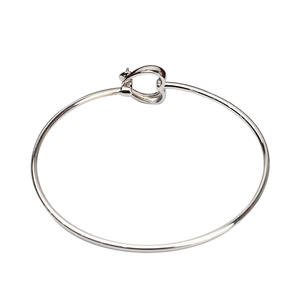 Brazalete Elástico de Plata S925 con Diseño de Amor, Hecho a Mano, para Mujer, con Soporte para Perlas de 5-7.5 mm, Semi-Acabado, 508, Accesorios de Joyería - Product Image 5