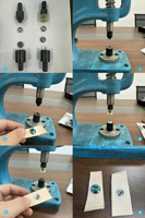 Botón a presión pintado con aerosol de colores del fabricante Botones planos de aleación de zinc para chaquetas de algodón Abrigos