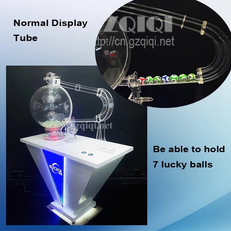 Air mixing balls draw machine for 3D 4D 5D 6D lucky draw lotto machine