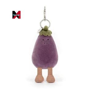 Etiquetas Colgantes Jellycated con 3 Etiquetas, Sello de Acero, Oso de Barcelona, Llavero de Berenjena, Peluche, Regalos al por Mayor - Product Image 3