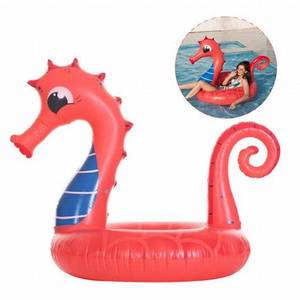 Anello Galleggiante Gonfiabile a Forma di <span class=keywords><strong>Ippocampo</strong></span> in PVC per Adulti, Galleggiante di Sicurezza Portatile per <span class=keywords><strong>Piscina</strong></span> - Product Image 3