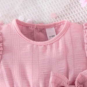 Vestidos Casuales de Princesa para Bebés Niñas de 0 a 36 Meses, Vestido de Verano con Mangas Cortas Abullonadas y Volantes para Cumpleaños - Product Image 3