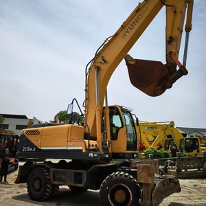 รถขุดล้อยางฮุนได 210W-9 มือสอง สภาพดี แรงขุดทรงพลัง น้ำหนัก 21 ตัน รุ่น Robex 210W-9 เครื่องจักรก่อสร้างสำหรับขาย - Product Image 6