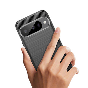 Funda Protectora para Teléfono Móvil de TPU Suave con Patrón de Fibra de Carbono Cepillada, Resistente a Impactos, para <span class=keywords><strong>iPhone</strong></span> 10, 10 Pro, 10 Pro <span class=keywords><strong>XL</strong></span> - Product Image 4