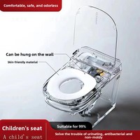 Siège de toilette intelligent pour enfants, antibactérien, en PP, avec fonction capteur, style américain