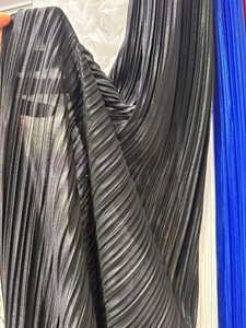 Tela Plisada de <span class=keywords><strong>Punto</strong></span> Color Fucsia Brillante, Tela Elástica Suave con Efecto Arrugado para Vestidos de Mujer, Vestidos de Noche, Costura Formal - Product Image 5