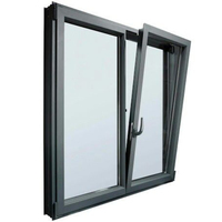Fenêtre coulissante en aluminium avec moustiquaire, design dernier cri de l'usine KLEIN en Chine, cadre enduit pour la ventilation