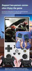 Hot 4-inch màn hình lớn R36 Max xách tay video cầm tay trò chơi máy nghe nhạc 4000mAh consola portatil Linux hệ thống giao diện điều khiển 128GB R36 Max X7 - Product Image 5