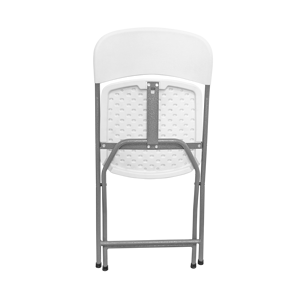 Cadeiras dobradas para uso externo em metal de resina branca fácil de limpar - Product Image 6