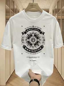 Zitong un T-shirt d'été ample et respirant pour homme, fabriqué en mélange de spandex/coton respirant - Product Image 2