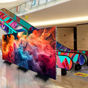 Pantalla LED Publicitaria Plegable de Fábrica, de Alta Luminosidad, con Proceso GOB, Tipo Tríptico, para Exhibición en Suelo - Product Image 2