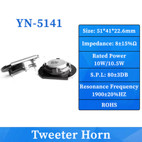 Vente en gros usine : Accessoires pour haut-parleur tweeter 2 pouces, 51*41mm 5141, 8 Ohm 10W, avec dôme en soie pleine fréquence pour boîtier de haut-parleur