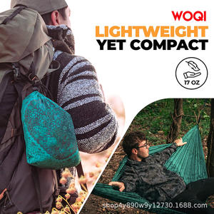 Hamaca de Camping Woqi, Ligera, de Nailon, Capacidad de Carga de 226 kg, Portátil, Rectangular, de Tela Oxford Verde para Exteriores - Product Image 5