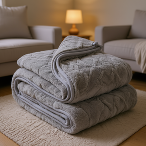 Manta Ponderada de Sherpa, 20 Libras, 60 x 80 Pulgadas, Tamaño Queen, Acolchada, Color Sólido, Cómoda y Cálida para Uso Invernal - Product Image 2
