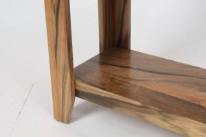 Table console moderne <span class=keywords><strong>en</strong></span> bois massif pour la décoration intérieure Table de chevet avec 1 étagère ouverte pour le salon, la chambre, la salle de bain et l'entrée - Product Image 5