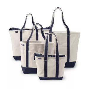 กระเป๋าผ้าแคนวาสรีไซเคิลอเนกประสงค์ลายสวยงามสำหรับผู้หญิง เหมาะสำหรับไปช้อปปิ้ง ไปเที่ยวทะเล - Product Image 1