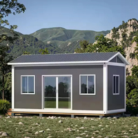 Maison conteneur préfabriquée de 20 pieds, démontable, modulaire, structure en acier, cabine portable extensible, hôtel extérieur moderne