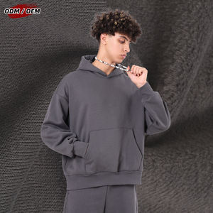 Sudadera con Capucha para Hombre, Gruesa, 500GSM, Casual, Lisa, Sin Cordón, Forro Polar Térmico, Talla Grande, para Invierno - Product Image 5