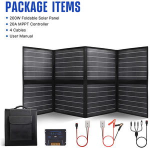 <span class=keywords><strong>Amazon</strong></span> nouvelle tendance imperméable tout noir Perc <span class=keywords><strong>Portable</strong></span> pliable Etfe 200w 250w 300w panneaux solaires pliables flexibles - Product Image 3