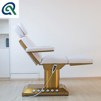 Lit électrique de salon de beauté du visage à 3 4 moteurs Table de traitement de massage par spa médical Chaise de podiatrie Lit de tatouage esthétique