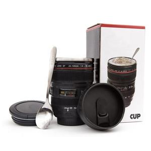 Tasse à café pour objectif d'appareil photo, Thermos, en acier inoxydable, avec couvercles scellés et rétractable, pour photographie, 13.5oz - Product Image 2