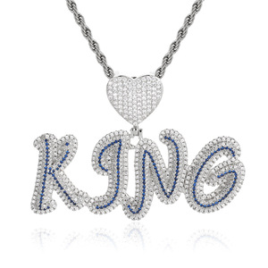 Pendentif Hip Hop Personnalisé Sertissage Diamant Glacé Moissanite Argent 925 Plaqué Or Véritable Bijoux Sur Mesure - Product Image 5