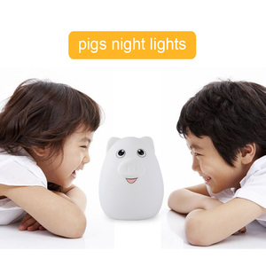 Lindo Animal Night Light Escritorio Colores cambiables Luces Tap para cambiar colores Diferentes modelos Iluminación Lámpara de noche - Product Image 4
