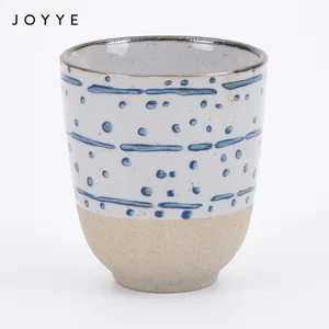 Joyye 디너 세트 중국어 반짝 유약 도자기 차 세라믹 손으로 그린 컵 커피, 차 컵 세트 스탬핑