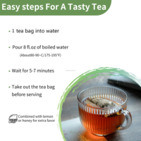 Sachets de tisane aux fruits et fleurs OEM sans caféine, bienfaits digestifs, goût doux et sucré, qualité alimentaire, 15 unités