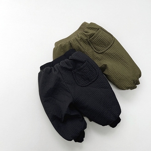 Veste de style décontracté tendance personnalisée pour enfants Pantalons longs pour bébés garçons en velours et laine chauds et épais de haute qualité - Product Image 3