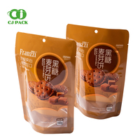 Sachet personnalisé de haute qualité imprimé en héliogravure, de qualité alimentaire, avec fenêtre transparente et soufflet de fond, pour l'emballage de snacks