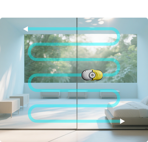 Strumento per la <span class=keywords><strong>Pulizia</strong></span> delle Finestre Multiuso Huidi con Pianificazione Intelligente del Percorso, Batteria di Riserva da 20 Minuti, Protezione Efficiente e Resistente <span class=keywords><strong>ai</strong></span> Graffi - Product Image 4