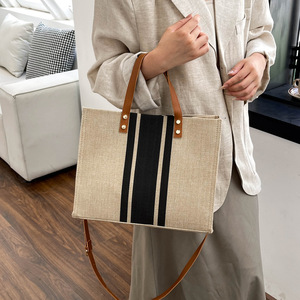 Giá Rẻ Quảng Châu Nguồn Nữ Túi 2024 Mới Hàn Quốc Phiên Bản Mang Cặp Chuyên Nghiệp Vai Duy Nhất Crossbody Túi Vải - Product Image 3