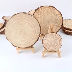 Chưa hoàn thành log bằng gỗ vòng cho nghệ thuật thủ công mỹ nghệ đám cưới giáng sinh tự làm dự án gỗ tự nhiên lát