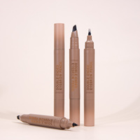 Crayon à sourcils double embout ultra fin avec micro-pointe et brosse, waterproof, longue tenue, maquillage cosmétique OEM en gros