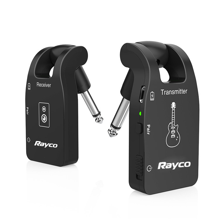 Transmisor y receptor de sistema de guitarra inalámbrico de 2,4G batería de litio integrada rango de transmisión de 30M para bajo de guitarra