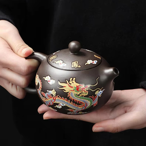 Céramique 200ml Fengming Pot De Luxe <span class=keywords><strong>Vintage</strong></span> Chinois Chantant Théière Ensemble pour Théière Café Haute <span class=keywords><strong>Porcelaine</strong></span> pour Thé et Café - Product Image 6