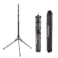 Trépied professionnel ODM pour appareil photo et vidéo, trépied en alliage d'aluminium de 2,2 m, support pour anneau lumineux LED pour TikTok et studio photo