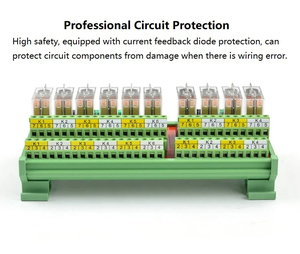 2-32 kênh PLC khuếch đại tín hiệu 10A pluggable Relay Module 12V 24V DC 1NO + 1NC NPN/PnP tương thích Din Rail núi - Product Image 6