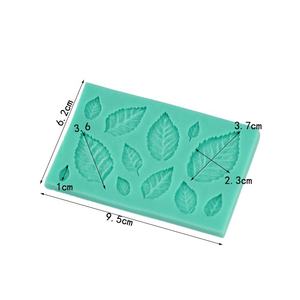 Moule en silicone en forme de <span class=keywords><strong>feuille</strong></span> de rose avec plusieurs tailles pour le fondant, la <span class=keywords><strong>d</strong></span>écoration de gâteaux et l'art de la résine - Product Image 2