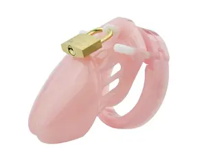 Aizhilian chặn nam thủ dâm ngắn chastity nam màu xanh hình dạng Dương vật giả lồng Silicone Nam thiết bị trinh tiết