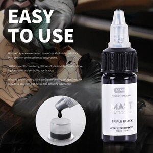 Encre de tatouage <span class=keywords><strong>Dragonhawk</strong></span> Triple Black Color 60ML1oz pour tatouage - Product Image 3