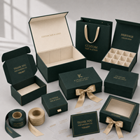 Boîte cadeau cosmétique haut de gamme OEM avec logo personnalisé et insert pour collections de vernis à ongles et marques de beauté