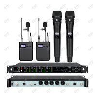Système de microphone sans fil professionnel numérique 4 canaux AD4Q B58/KSM8/KSM9/KSM11 pour studio vocal
